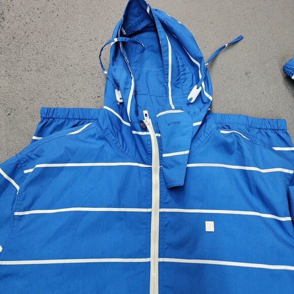 Ecko Unltd Men's Blue Striped Hooded Jacket Full Zip Urban Surf Size L - Picture 3 of 11